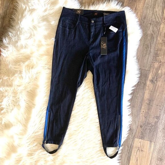 YSJ Skinny Stirrup Queen Ankle Jeans - Picture 3 of 11